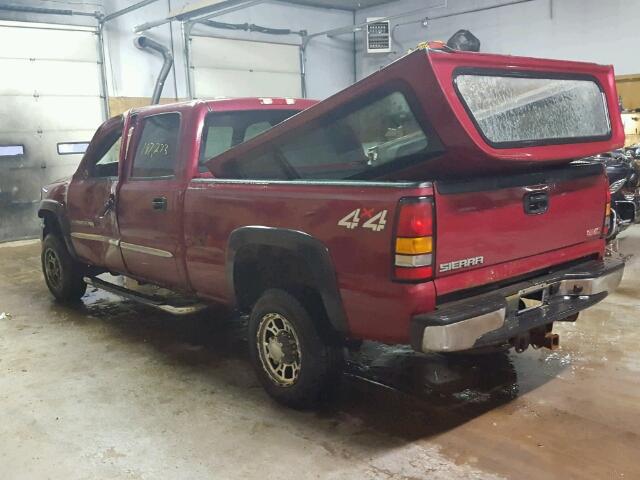 1GTHK23U74F156062 - 2004 GMC SIERRA K25 RED photo 3