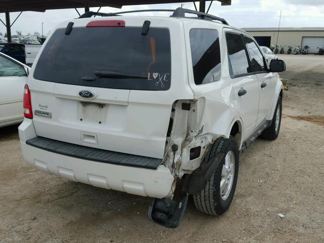 1FMCU0C75CKB41676 - 2012 FORD ESCAPE XLS WHITE photo 4