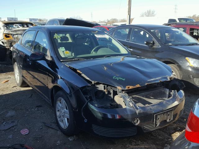 1G1AL52F357563593 - 2005 CHEVROLET COBALT LS BLACK photo 1