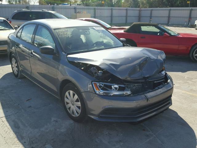 3VW267AJ7GM214057 - 2016 VOLKSWAGEN JETTA S GRAY photo 1