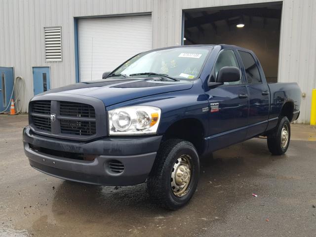 3D7KS28D78G110420 - 2008 DODGE RAM 2500 S BLUE photo 2