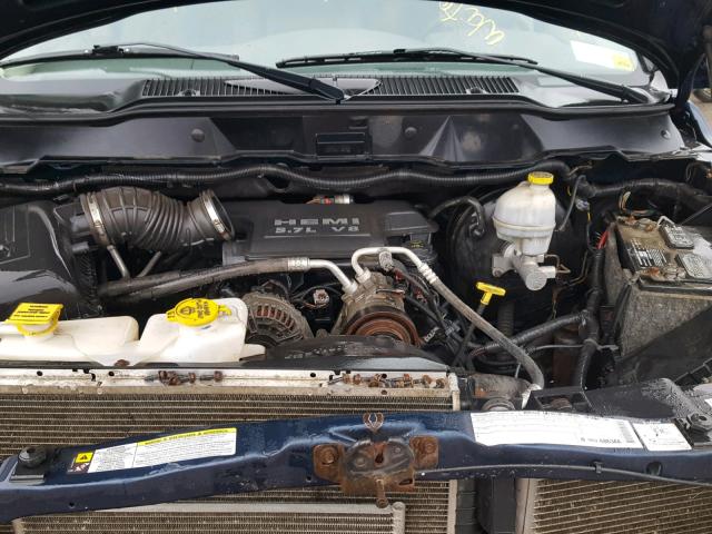 3D7KS28D78G110420 - 2008 DODGE RAM 2500 S BLUE photo 7