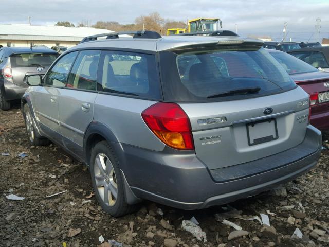 4S4BP63C676303686 - 2007 SUBARU LEGACY OUT SILVER photo 3