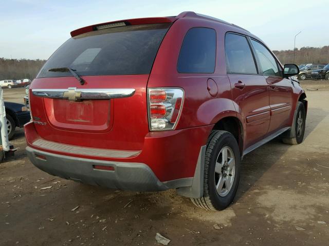 2CNDL63F256098857 - 2005 CHEVROLET EQUINOX LT BURGUNDY photo 4