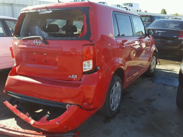 JTLZE4FE2EJ053694 - 2014 TOYOTA SCION XB 红色 照片 4