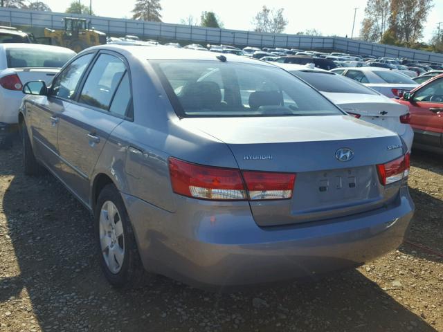 5NPET46C37H261464 - 2007 HYUNDAI SONATA GRAY photo 3