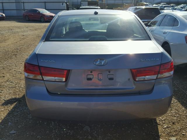 5NPET46C37H261464 - 2007 HYUNDAI SONATA GRAY photo 9