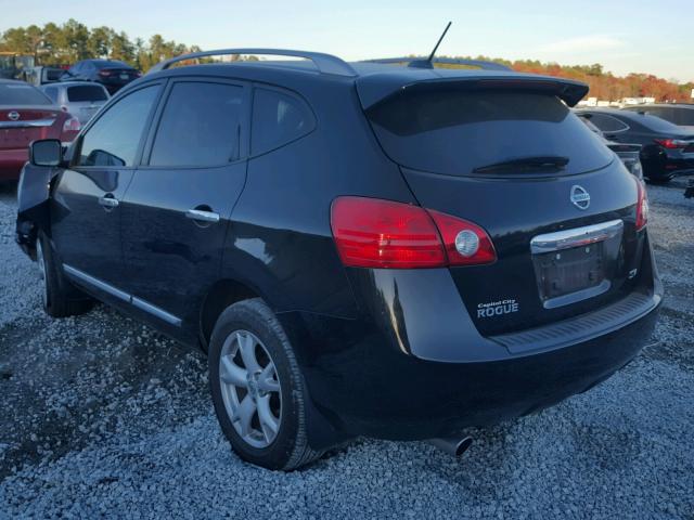 JN8AS5MT8BW188318 - 2011 NISSAN ROGUE S BLACK photo 3