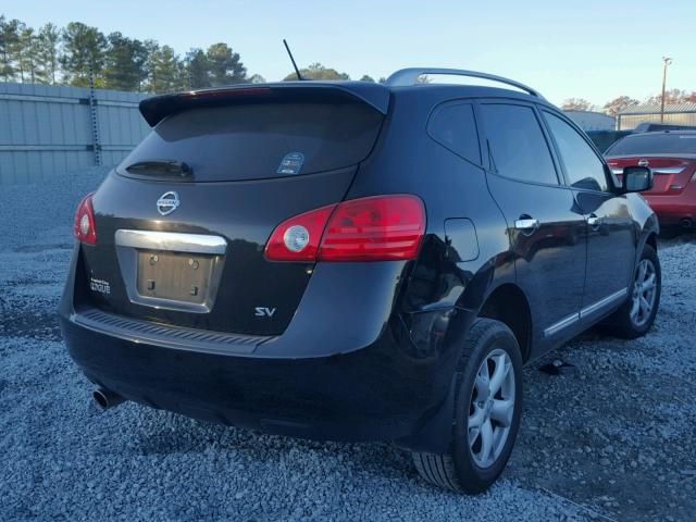 JN8AS5MT8BW188318 - 2011 NISSAN ROGUE S BLACK photo 4