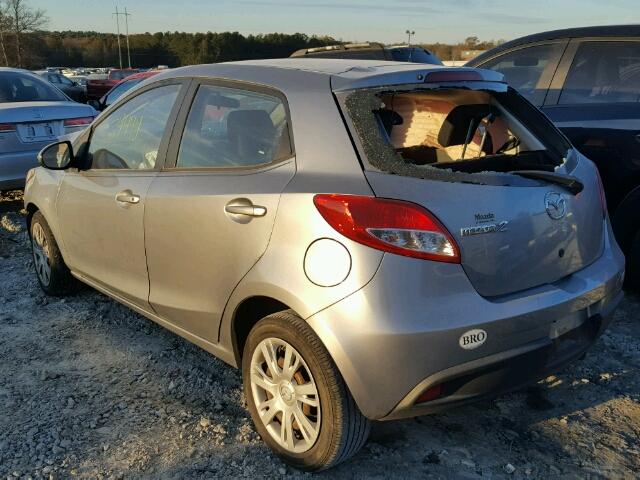 JM1DE1KY0D0168447 - 2013 MAZDA MAZDA2 SILVER photo 3