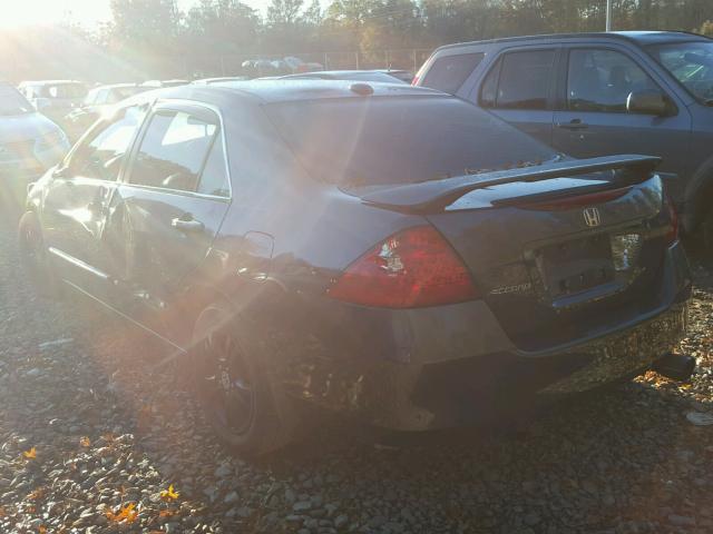 1HGCM56877A210516 - 2007 HONDA ACCORD EX GRAY photo 3