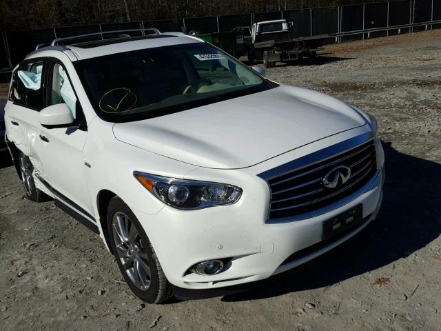 5N1CL0MM1EC520839 - 2014 INFINITI QX60 HYBRI WHITE photo 1