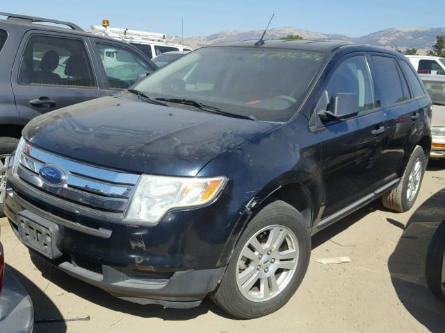 2FMDK36C38BB02140 - 2008 FORD EDGE SE BLUE photo 2