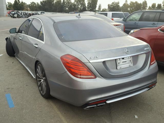 WDDUG7JB7EA026690 - 2014 MERCEDES-BENZ S 63 AMG GRAY photo 3