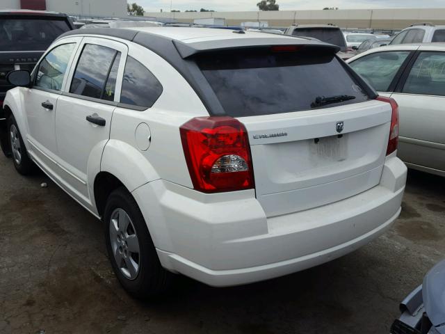 1B3HB28BX8D673236 - 2008 DODGE CALIBER WHITE photo 3