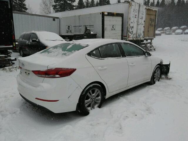 KMHD84LF1HU137515 - 2017 HYUNDAI ELANTRA SE WHITE photo 4