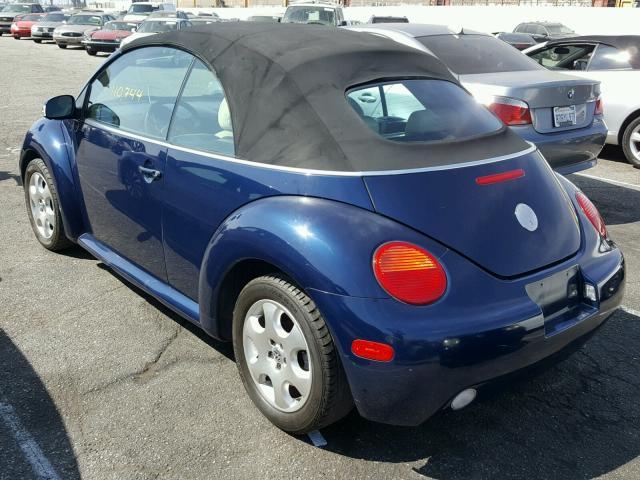 3VWCK21Y73M303766 - 2003 VOLKSWAGEN NEW BEETLE 蓝色 照片 3