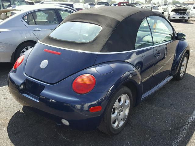 3VWCK21Y73M303766 - 2003 VOLKSWAGEN NEW BEETLE 蓝色 照片 4