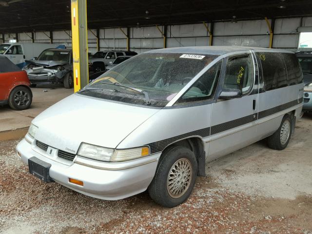 1GHCU06D1LT311848 - 1990 OLDSMOBILE SILHOUETTE SILVER photo 2