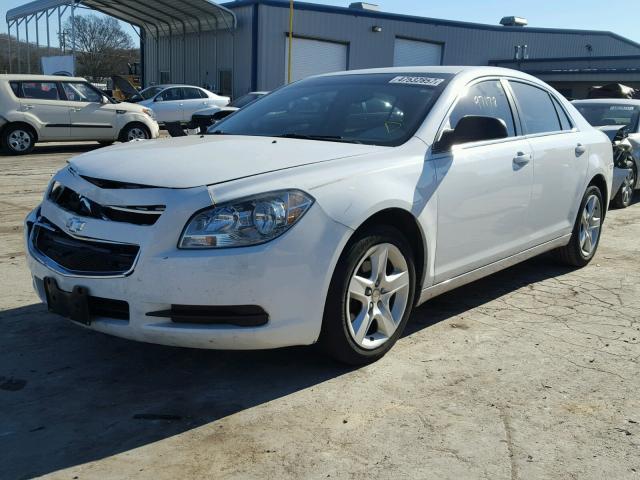 1G1ZA5EU3CF203553 - 2012 CHEVROLET MALIBU LS WHITE photo 2