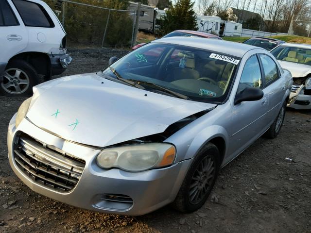 1C3EL46X84N347517 - 2004 CHRYSLER SEBRING LX SILVER photo 2