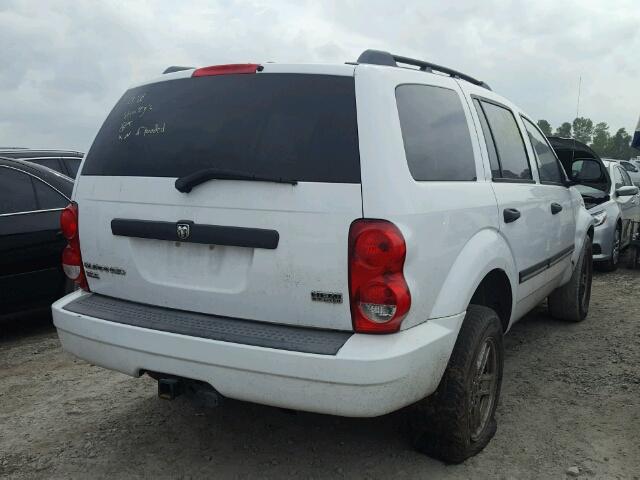 1D8HD48278F116066 - 2008 DODGE DURANGO SL WHITE photo 4