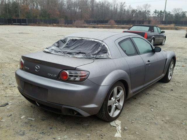 JM1FE17N740123576 - 2004 MAZDA RX8 GRAY photo 4