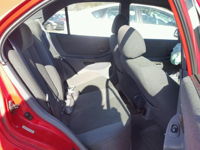 KMHCG45C82U350826 - 2002 HYUNDAI ACCENT GL RED photo 6