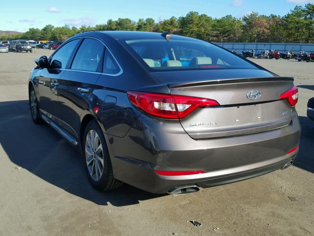 5NPE34AF5GH431275 - 2016 HYUNDAI SONATA SPO BROWN photo 3