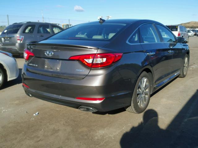 5NPE34AF5GH431275 - 2016 HYUNDAI SONATA SPO BROWN photo 4