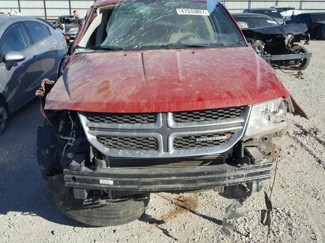 3C4PDCBB9FT516954 - 2015 DODGE JOURNEY SX RED photo 7