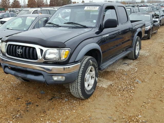 5TEHN72N71Z806179 - 2001 TOYOTA TACOMA BLACK photo 2