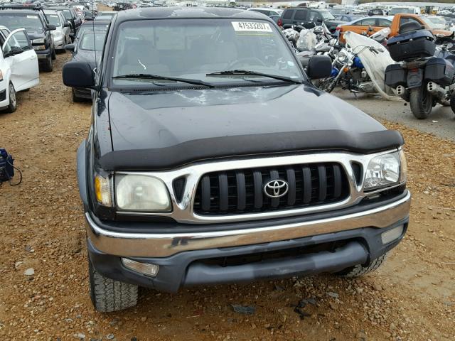 5TEHN72N71Z806179 - 2001 TOYOTA TACOMA BLACK photo 9