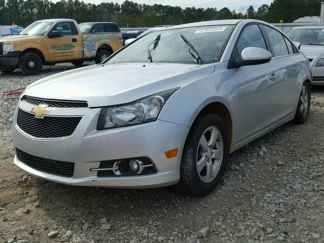 1G1PC5SB4E7408526 - 2014 CHEVROLET CRUZE LT SILVER photo 2