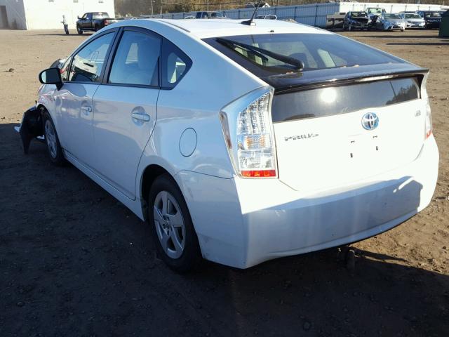 JTDKN3DU3A5012642 - 2010 TOYOTA PRIUS WHITE photo 3