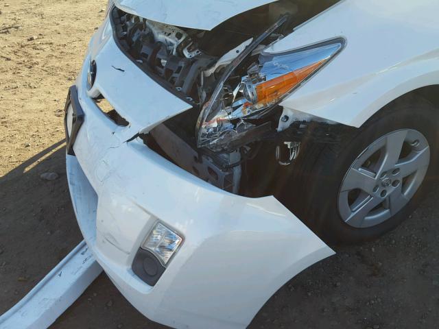 JTDKN3DU3A5012642 - 2010 TOYOTA PRIUS 白色 照片 9
