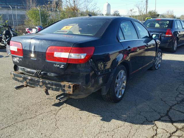 3LNHM26TX8R607972 - 2008 LINCOLN MKZ BLACK photo 4