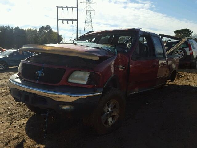 1FTRW08L32KC10894 - 2002 FORD F150 SUPER BURGUNDY photo 2