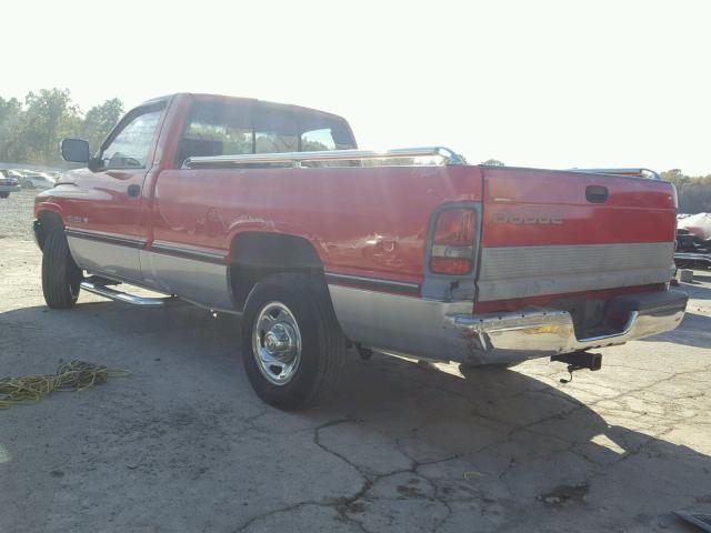 1B7JC26YXRS512421 - 1994 DODGE RAM 2500 RED photo 3