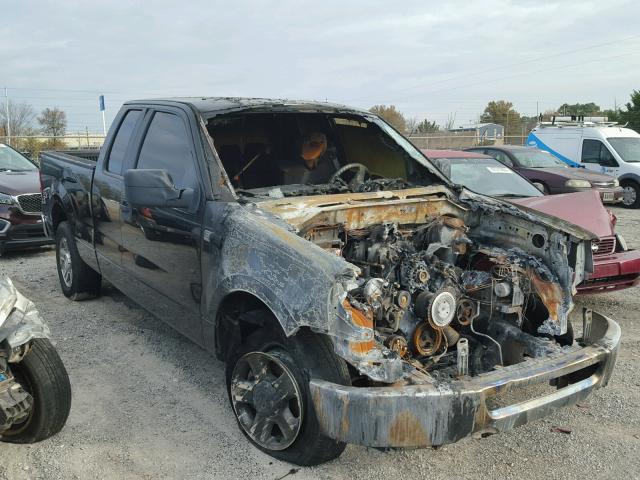 1FTRX12W36NA92923 - 2006 FORD F150 BLACK photo 1