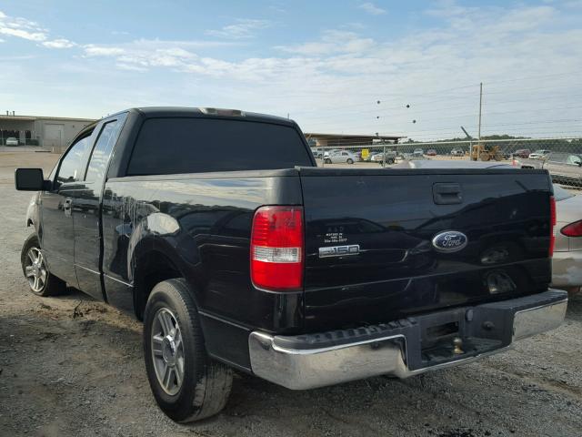 1FTRX12W36NA92923 - 2006 FORD F150 BLACK photo 3