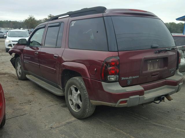 1GNET16S746238210 - 2004 CHEVROLET TRAILBLAZE MAROON photo 3