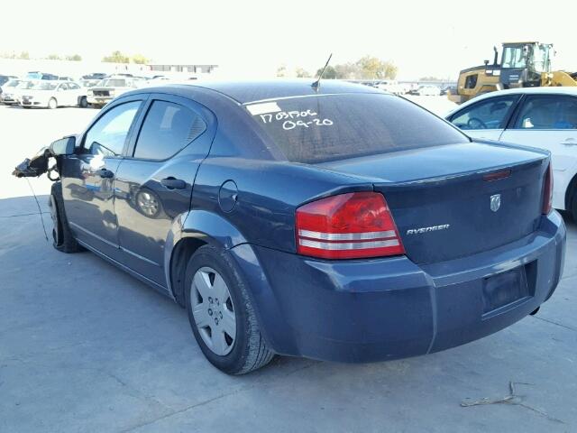 1B3LC46K48N575917 - 2008 DODGE AVENGER SE BLUE photo 3