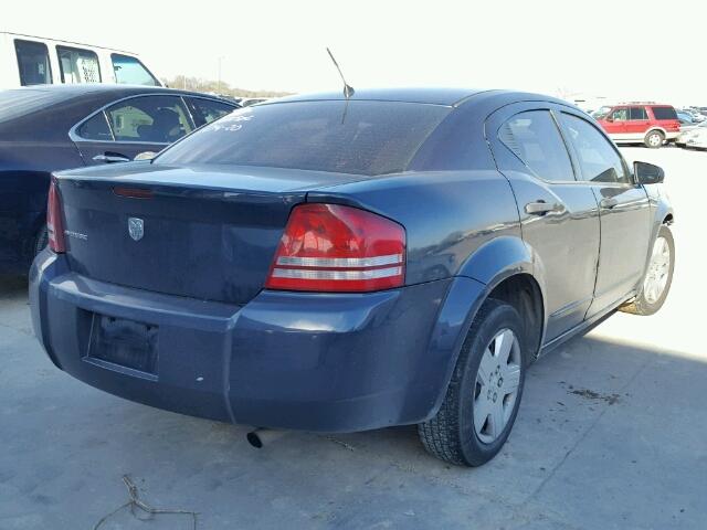 1B3LC46K48N575917 - 2008 DODGE AVENGER SE BLUE photo 4