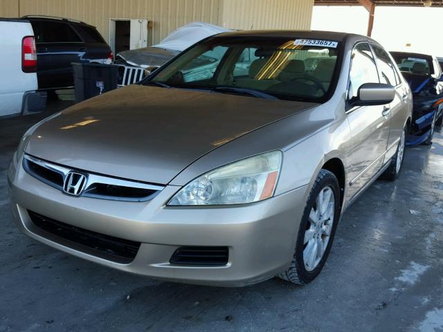 1HGCM66347A012681 - 2007 HONDA ACCORD LX GOLD photo 2