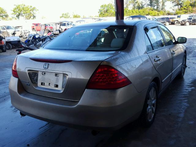 1HGCM66347A012681 - 2007 HONDA ACCORD LX GOLD photo 4