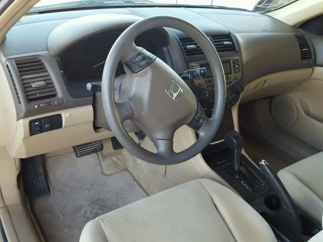 1HGCM66347A012681 - 2007 HONDA ACCORD LX GOLD photo 9