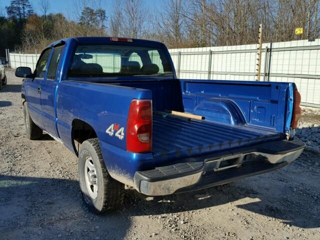 1GCEK19V63E316062 - 2003 CHEVROLET SILVERADO BLUE photo 3