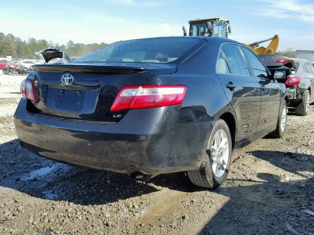 4T1BE46K98U238942 - 2008 TOYOTA CAMRY CE BLACK photo 4