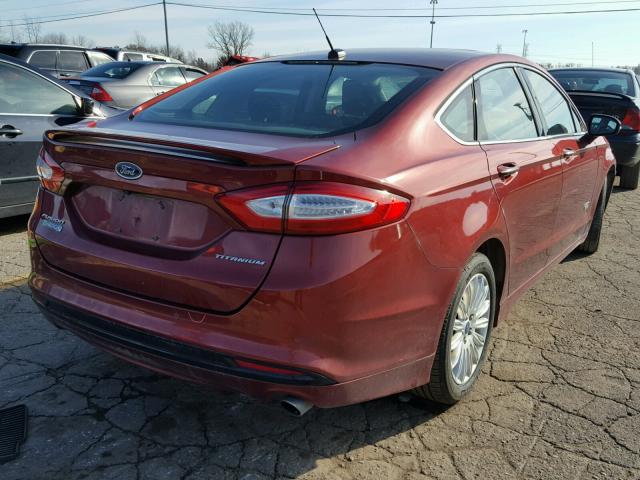 3FA6P0SUXER102280 - 2014 FORD FUSION TIT RED photo 4